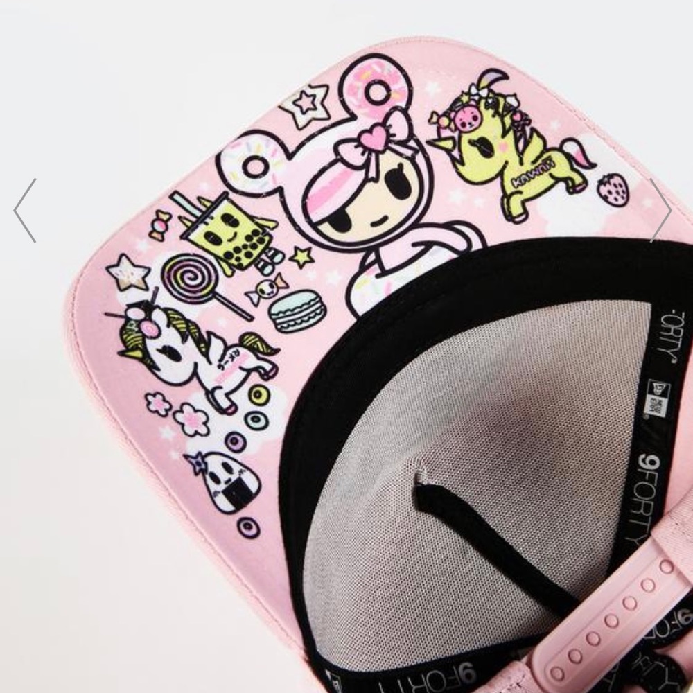NWT Tokidoki: Rare 🔥 Donutella Baby Pink Embroidered Adjustable SnapBack Hat - Picture 2 of 2